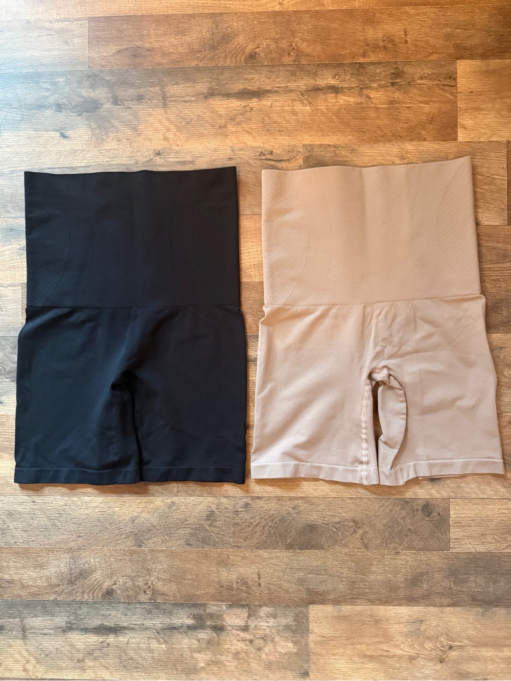 Nautica High-Waist Shapewear — Black & Beige